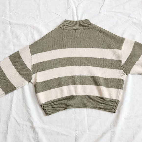 H&M Khaki Green striped sweater - XXS - Picture 12 of 12
